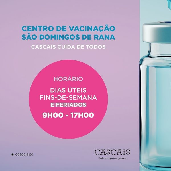 Alteração do horário do centro de vacinação