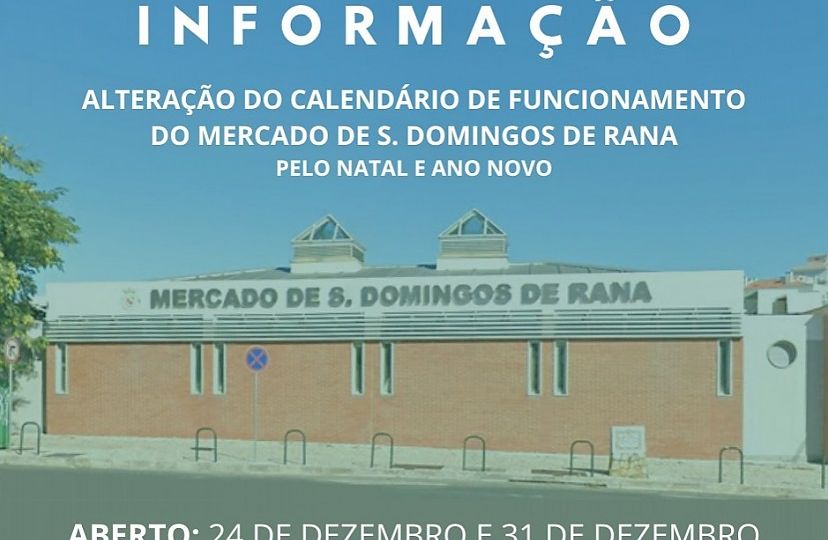 Mercado alteração do funcionamento na época festiva