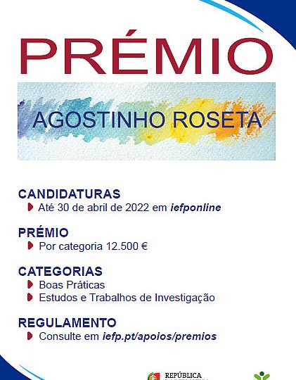 Abertas candidaturas ao Prémio Agostinho Roseta