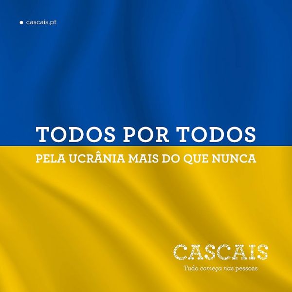Campanha de apoio SOS Ucrânia em Cascais