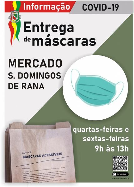 Distribuição de máscaras gratuitas no mercado