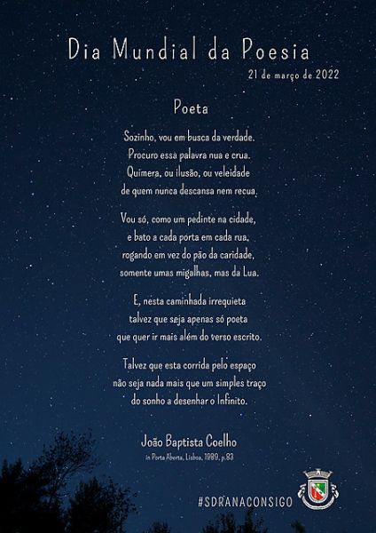 Poeta da freguesia recordado em Dia Mundial da Poesia