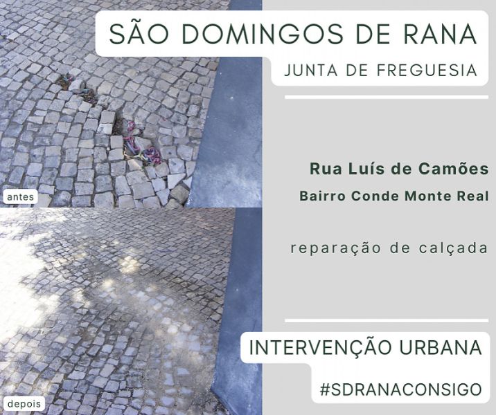 Reparações de calçada no Bairro Conde Monte Real1