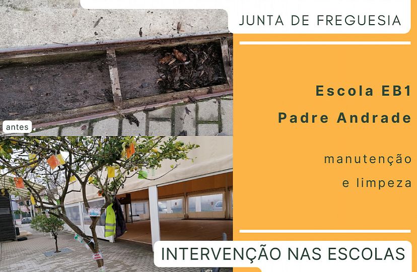 Trabalhos de manutenção e limpeza nas escolas da freguesia4
