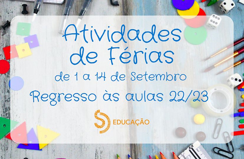 Atividades de Férias de 1 a 16 de setembro1