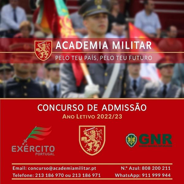 Concurso de admissão à Academia Militar 2022-2023
