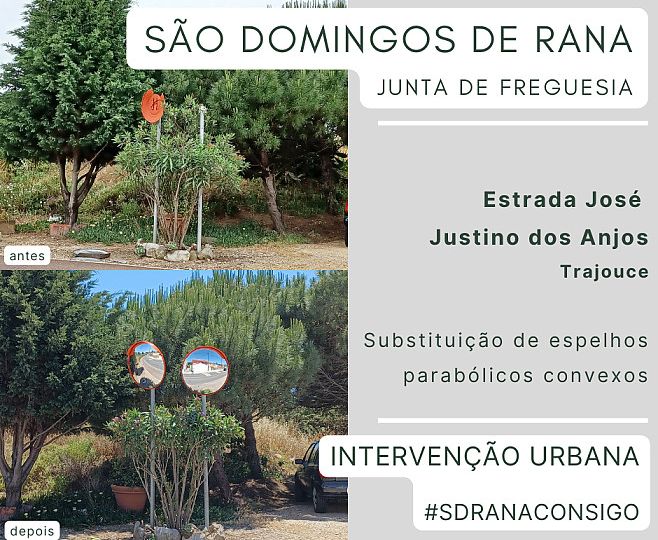 Substituição de espelhos parabólicos em Trajouce